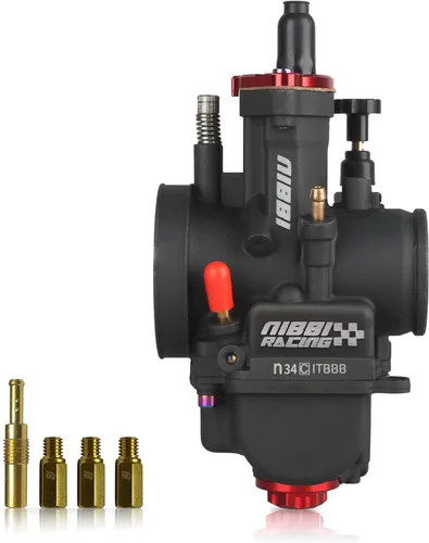 Miniatura 12 de NIBBI Carburador PWK de 24 mm con carburador Jets, Compatible con 125 cc-150 cc YAMAHA KAWASAKI SUZUKI Apollo SSR TTR SYM TAOTAO ATV, moto de cross