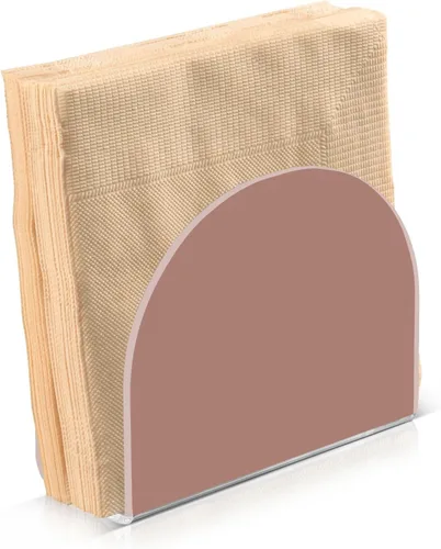 Miniatura 12 de Servilletero beige para mesa, dispensadores de servilletas de tejido acrílico, servilleteros de cóctel transparentes para encimeras, hotel