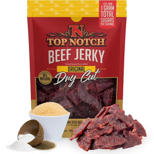 Miniatura 11 de Cecina seca de primera calidad – Bolsa de 2.2 onzas de carne seca clásica de estilo seco – Snacks altos en proteínas para niños y adultos hechos