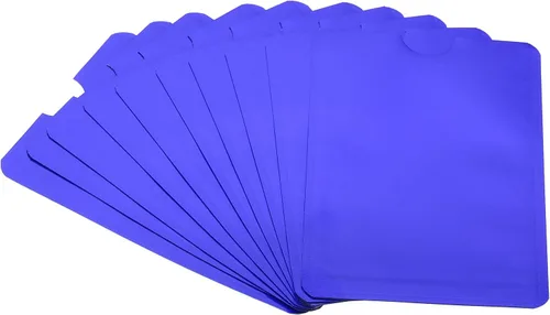 Miniatura 11 de PATIKIL Mangas de bloqueo RFID, fundas de aluminio para prevención de robo de identidad, fundas protectoras seguras para tarjetas de crédito, Negro