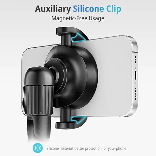 Miniatura 4 de UBeesize Trípode magnético para teléfono selfie de 62 pulgadas con control remoto inalámbrico, soporte extensible para teléfono celular, compatible