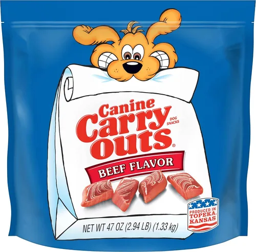 Miniatura 16 de Canine Carry Outs Golosinas para perros, sabor a carne, 22.5 onzas (paquete de 4)