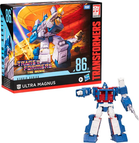 Miniatura 17 de Transformers Toys Studio Series Commander The Movie 86-21 Ultra Magnus Juguete, 9.5 pulgadas, Figura de acción para niños y niñas de 8 años
