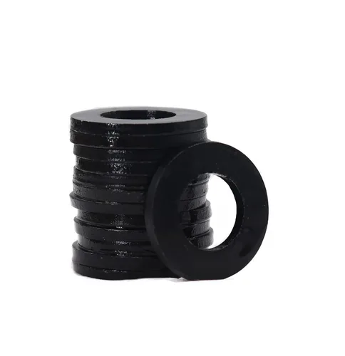 Miniatura 12 de 100 piezas de arandelas planas M3 (DO=12mm, 1mm de grosor) negras grandes para guardabarros, grado 8, acero al carbono