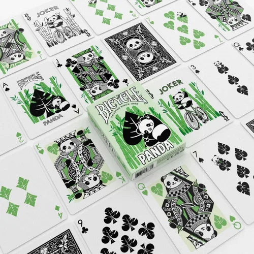 Miniatura 4 de Baraja de cartas Bicycle Panda, lindas cartas con animales, 1 mazo