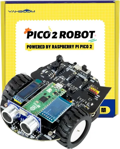Miniatura 7 de Yahboom Raspberry Pi Pico2 Smart Robot Car Starter Programación Robot Kit DIY MicroPython Electrónica Científica Programación Proyecto Kit