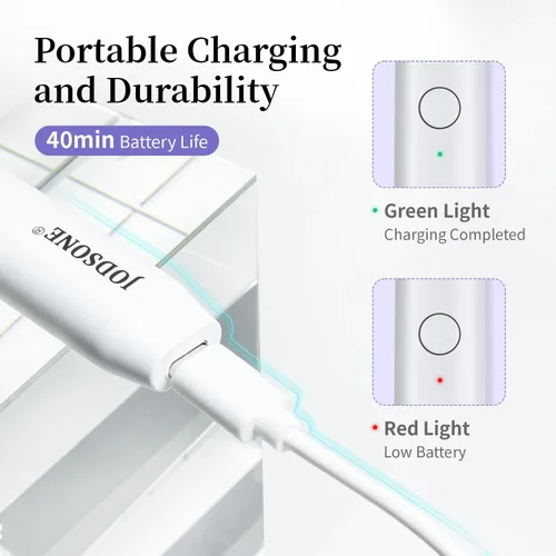 Miniatura 4 de JODSONE Luz UV de mano para uñas de gel, mini secador de uñas portátil, inalámbrico, recargable USB, secador de uñas para curado rápido