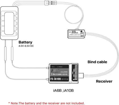 Miniatura 2 de FlySky FS-CVT01 - Módulo de sensor de batería de recolección de voltaje para caja de receptor Flysky iA6B iA10 PL18 NV14 FrG4 Noble NB4 i10 i8 i6s