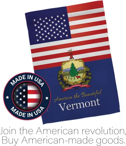 Miniatura 5 de Americana Home & Garden US Vermont House Flag Set Americana States American Territories Republic Country Particular Area Decoration Banner Small