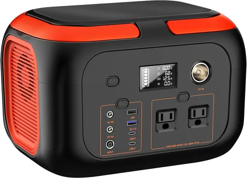 Miniatura 11 de Generador de energía solar de 300 W pico/70400 mAh, estación de energía portátil de 260 Wh con paneles de 40 W incluidos, generador solar con salida