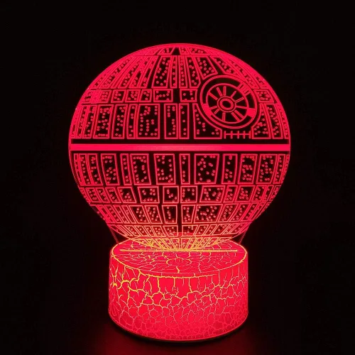 Miniatura 4 de Lámpara de noche con ilusión óptica 3D, lámpara de escritorio LED creativa con control táctil y control remoto, 16 colores atenuables, cambio USB
