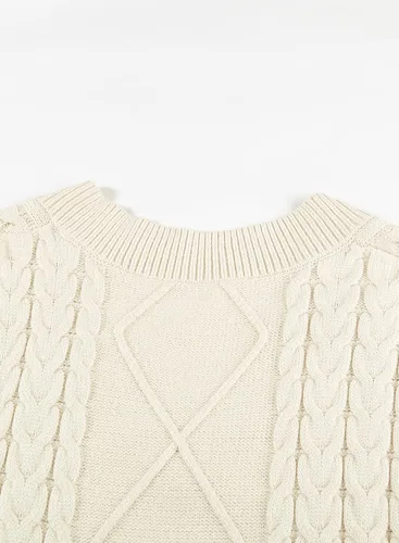 Miniatura 9 de EVALESS - Chaleco de gran tamaño para mujer, cuello en V, sin mangas, color sólido, suéter suelto