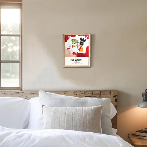 Miniatura 4 de RETRART Basquiat - Arte de pared de 8 x 10 pulgadas, impresión en lienzo de grafiti, póster de arte callejero para decoración de dormitorio