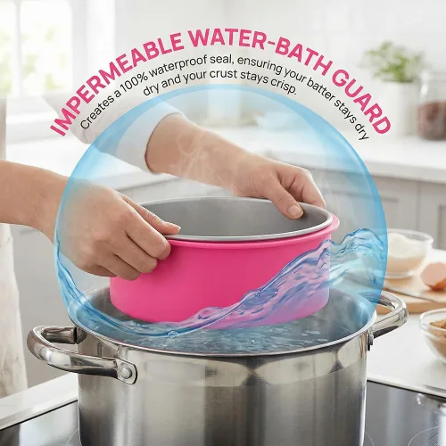 Miniatura 2 de Protector de silicona para hornear de 8 pulgadas/7.9 in para bandeja de queso redonda de 7 pulgadas y 6 pulgadas, accesorios para hornear