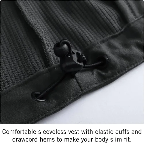 Miniatura 5 de BALEAF Chaleco ligero Softshell sin mangas para mujer, resistente al viento, cuello alto con bolsillos con cremallera, correr, senderismo, golf
