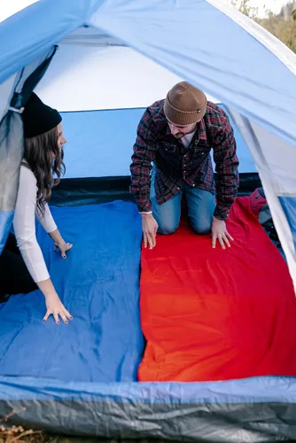 Miniatura 7 de Stansport Sleeping-Bags Stansport Fleece Sleeping Bag Rojo