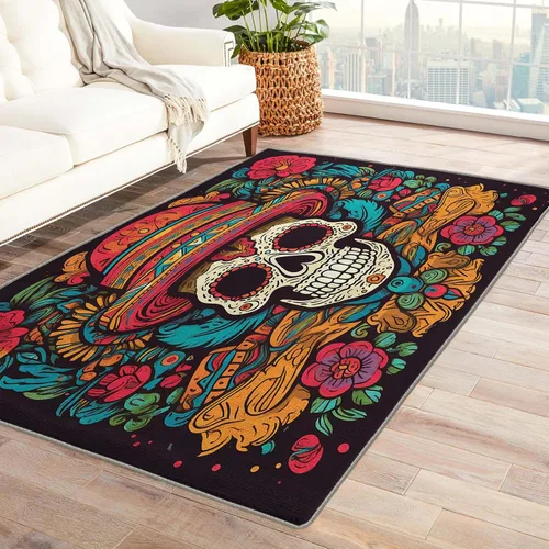 Miniatura 8 de Alfombra africana de 2 x 3 pies, alfombra de área afro, alfombras étnicas para entrada, sala de estar, dormitorio, alfombra africana, decoración