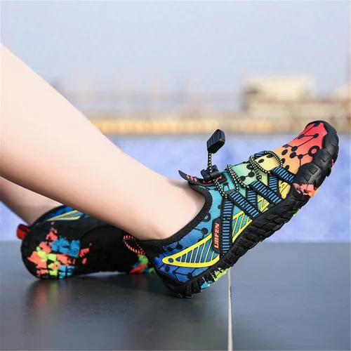 Miniatura 9 de UBFEN - Zapatos para el agua para niños y niñas zapatos acuáticos y livianos de secado rápido para ir a la playa practicar deportes hacer natación e