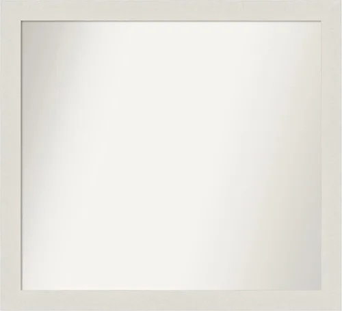 Miniatura 44 de Amanti Art Espejo de baño blanco para sobre el fregadero, 24 x 24 pulgadas, hecho a medida, espejo de tocador cuadrado blanco estrecho, marco