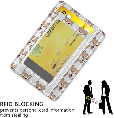 Miniatura 3 de Cartera minimalista delgada, bolsillo frontal con bloqueo RFID, tarjetero de piel, Multi 2, 4.3 x 3.1 x 0.3 inches