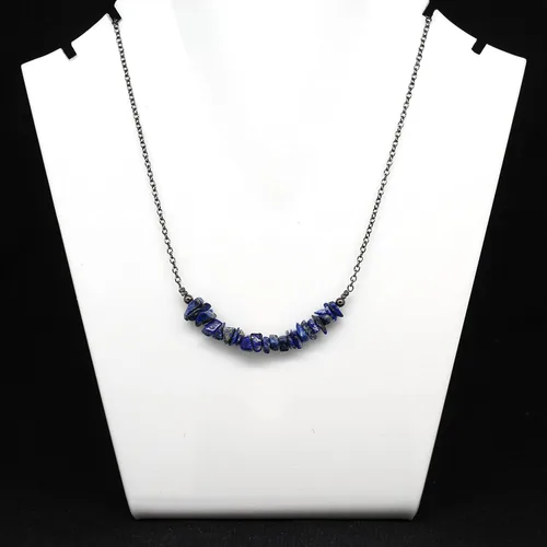 Miniatura 19 de Gempires - Collar de barra de chips naturales, cristales curativos de energía, regalo de cumpleaños, regalo para ella, joyería de piedras preciosas