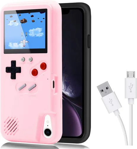 Miniatura 20 de Funda de consola de juegos para iPhone, funda protectora retro autoalimentada con 36 juegos pequeños, pantalla a todo color, funda de videojuegos