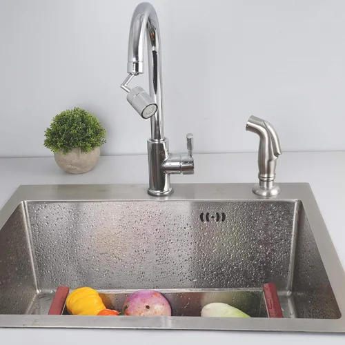 Miniatura 8 de Pulverizador lateral universal de cocina compatible con grifo Moen, reemplazo del rociador de grifo de fregadero de cocina con Níquel cepillado
