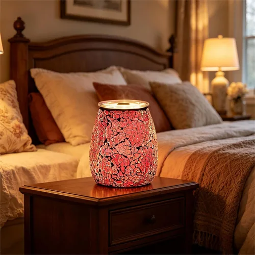 Miniatura 6 de Dicimi Lámpara calentadora de velas con temporizador, calentador eléctrico de cera derretida con atenuación continua y apagado automático de 2 a 10