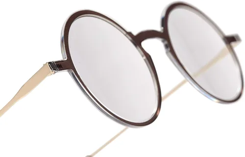 Miniatura 6 de ThinOptics Frontpage Manhattan - Gafas de lectura y funda de aluminio Milano, Marrón Estuche regular/marrón redondo
