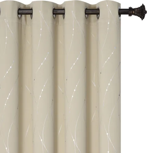 Miniatura 68 de BUHUA - Paneles de cortinas opacas para sala de estar, cortinas grises con aislamiento térmico, cortinas de ventana para dormitorio - 72 pulgadas