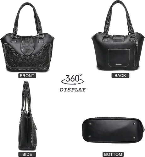 Miniatura 2 de Montana West Bolsas de mano occidentales para mujer, bolso de mano con asa superior para mujer