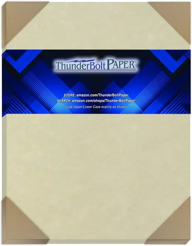 Miniatura 19 de 25 hojas de papel de cubierta de pergamino natural de 65 libras de 8.5 x 11 pulgadas, hojas de colores con peso de cartulina de 8.5 x 11 pulgadas