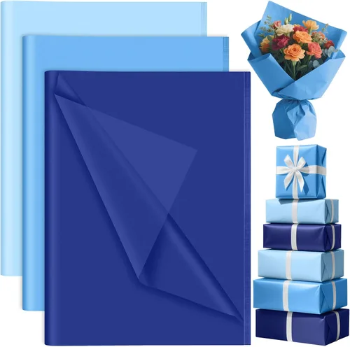 Miniatura 12 de PLULON 90 hojas de papel de seda rosa para bolsas de regalo, papel de regalo de colores a granel para manualidades, embalaje de cumpleaños, baby