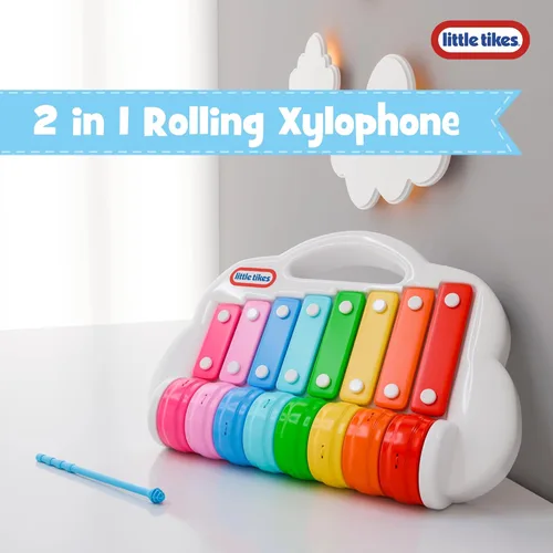 Miniatura 2 de Lollipop Little Tikes - Juguete xilófono 2 en 1 para niños pequeños, gira para tocar diferentes melodías - Diversión musical para niños pequeños