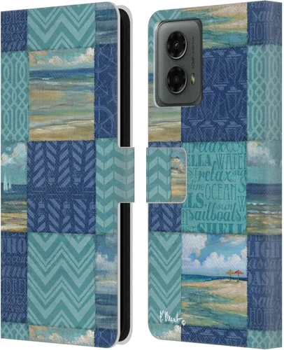 Miniatura 18 de Head Case Designs Officially Licensed Paul Brent Coral Azul Coastal Leather Book Wallet Case Cover Compatible with Motorola Moto G (2024)