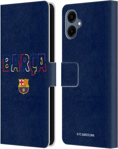 Miniatura 168 de Head Case Designs Funda de piel con licencia oficial del FC Barcelona Barca Crest Graphics para Samsung Galaxy A06 4G