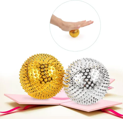 Miniatura 7 de Kavolet Masajeador de bola de acupresión masajeador activo con pinchos para mano, pie, cuello, espalda, hombro, cintura, punto de activación, acción