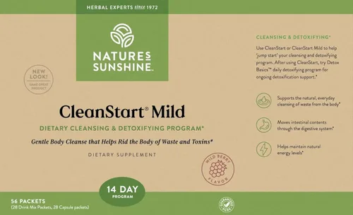 Miniatura 6 de Nature's Sunshine CleanStart Mild, 56 paquetes Potente desintoxicación a base de hierbas que apoya la limpieza natural y diaria de los desechos