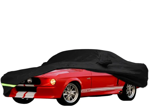YIXIN Fundas impermeables de automóvil para Ford Mustang 1964-1973, fundas 190T, ajuste del cliente, correa 100% impermeable a prueba de viento y