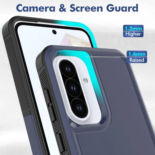 Miniatura 271 de Jeylly Compatible con Samsung Galaxy A22 5G Funda, Funda Samsung A22 5G con 2pcs protectores de pantalla de vidrio templado