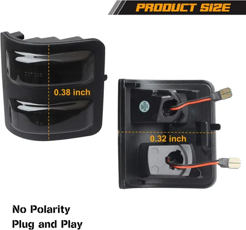 Miniatura 4 de Luces intermitentes secuenciales para espejo lateral Switchback de 3 filas, luces direccionales LED compatibles con Ford F250 F350 F450 Super Duty