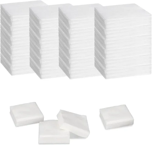 Miniatura 10 de PINGMIC Parches de limpieza de pistolas de 1800/1400/600 en caja, paño altamente absorbente de 2", parches de pistola sin pelusa para .22 a .45 Cal