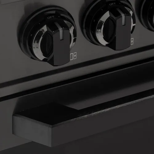 Miniatura 6 de Rango de inducción profesional deslizante de 30 pulgadas, estufa eléctrica de 4 quemadores con horno de convección, función de freír aire, piedra