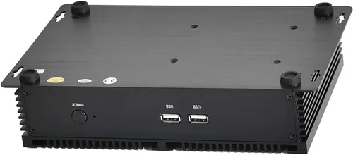 Miniatura 4 de KINGDEL NC3000 Mini computadora industrial, Mini PC sin ventilador, CPU Core i5, 8 GB de RAM, SSD de 512 GB, 3280x2000, 2xCOM RS232, HD, VGA