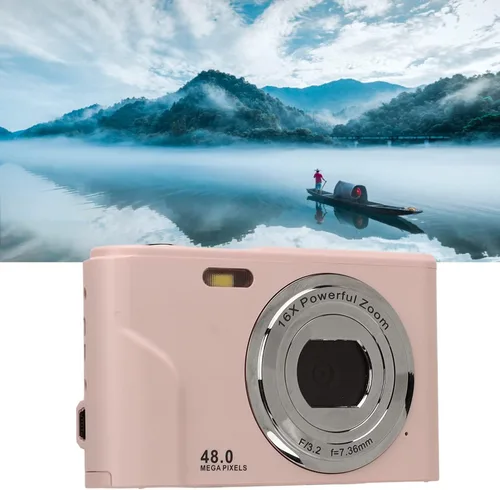 Miniatura 6 de Cámara digital, 1080P HD de 2.4 pulgadas, mini cámara compacta con zoom de 16X, cámara de video portátil y recargable para adultos, estudiantes