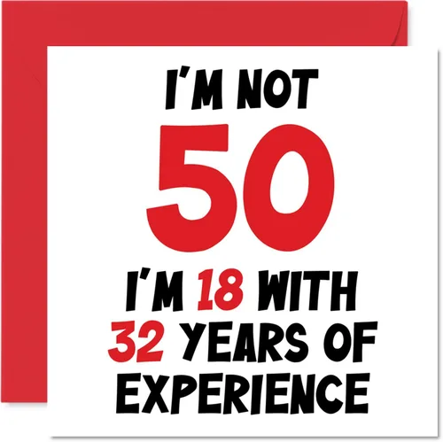 Miniatura 20 de Tarjeta de cumpleaños número 100 para mujeres y hombres, no 100, soy 18 con 82 años de experiencia, divertida tarjeta de felicitación de feliz