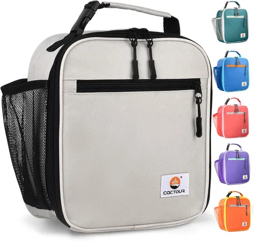 Miniatura 17 de CaCTOUR Lonchera para Niños, 2 Paquetes Bolsa de Almuerzo Aislada para Niñas y Niños, Bolsa Suave Mini Enfriador Regreso a la Escuela Bolsa