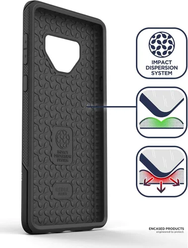 Miniatura 3 de ENCASED Rebel Armor - Carcasa para Samsung Galaxy Note 9 (protección contra impactos Mil-Spec), color negro