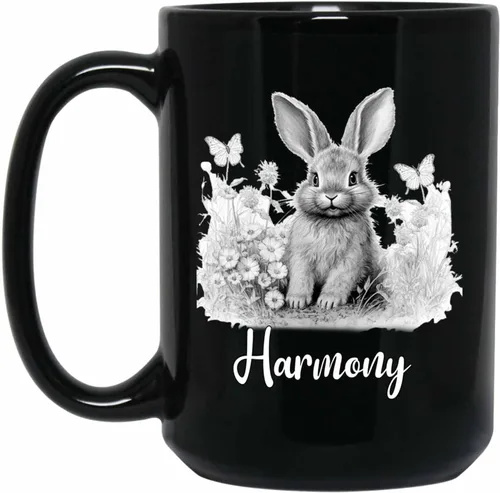 Miniatura 11 de Taza de café negra con diseño de oso de lápiz personalizada, regalo para los amantes de los osos, mamá y papá, taza de café de oso con dibujos