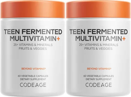 Miniatura 10 de Suplemento Multivitamínico para Adolescentes Codeage – Vitaminas y Minerales Diarios para Chicos y Chicas Adolescentes – Fórmula Orgánica